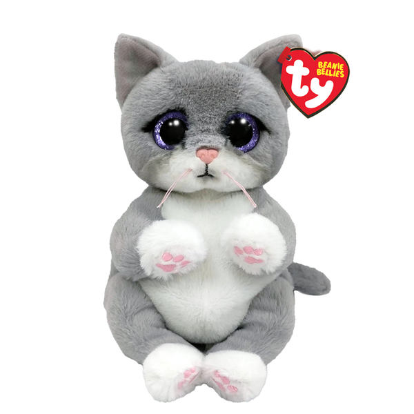 TY Beanie Bellies Grey Cat - Morgan (Med)