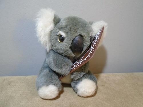 Mini Koala Bear Plush With a Boomerang