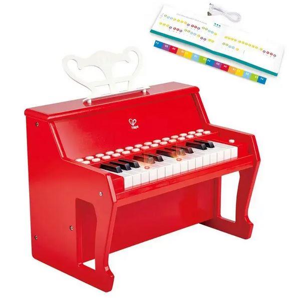 Hape Red Piano Learn with Lights (Montreal, In-store or pick-up ONLY)