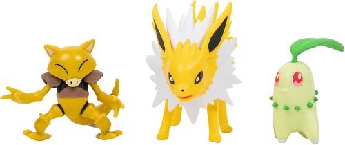 Pokemon Battle Figure Pack (Jolteon, Chikorita, Abra)