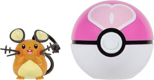 Pokemon Clip 'n' Go Dedenne With Love Ball