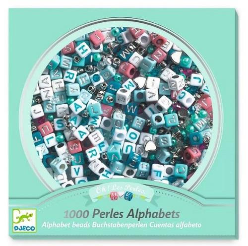 Djeco 1000 Alphabet Beads Silver