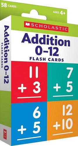 Scholastic Addition 0-12 Flash Cards