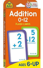 Addition 0-12 Flash Cards - Cartes mémoire