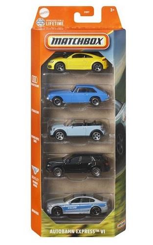 Matchbox 5 Pack Cars Autobahn Express VI