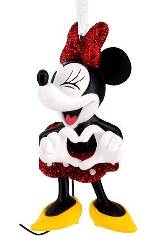 Minnie Mouse Hand Heart and Wink Ornament