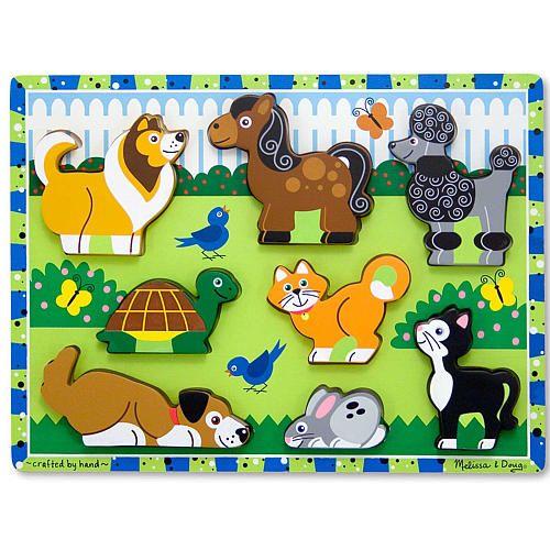 Melissa & Doug Wooden Chunky Puzzle Pets