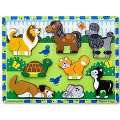 Melissa & Doug Wooden Chunky Puzzle Pets / Melissa & Doug Casse-tête en bois Animaux de Compagnie