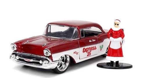 Die Cast Mrs Santa Claus 1957 Chevrolet