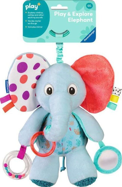 Ravensburger Play and Explore Elephant Plush - Peluche Éléphant Jouer et Explorer