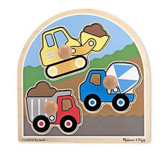 Melissa & Doug Jumbo Peg Puzzle Construction / Melissa & Doug Géant Casse-Tête de Construction