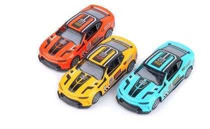 Die Cast Pull Back Car with Lights and Sound (Yellow)/Voiture metallique à friction avec lumières et sons (jaune)