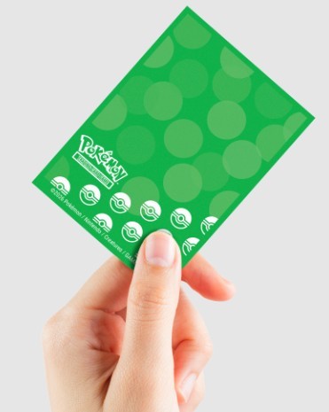 Pokemon Card Sleeves Grass (Green) - Protège-cartes Plante (Vert)