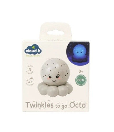 Cloud B Twinkles to go Octo Octopus Nightlight (Gray) / Veilleuse pieuvre (gris)