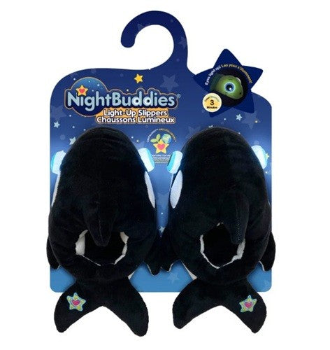 Nightbuddies Light Up Slippers Orca / Pantoufles lumineuses orque