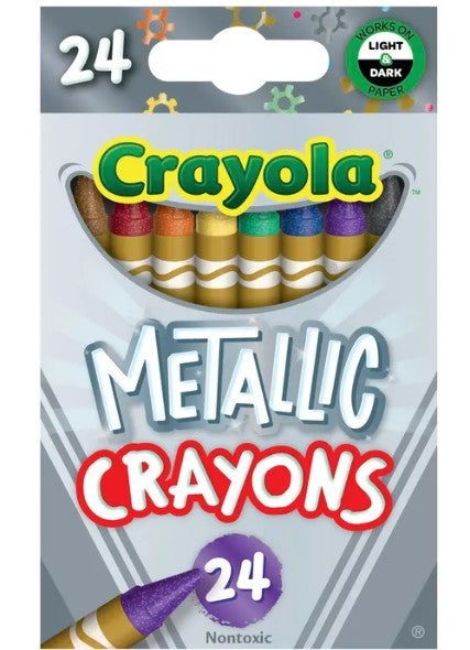 Crayola 24 Metallic Crayons - 24 crayons métallisés