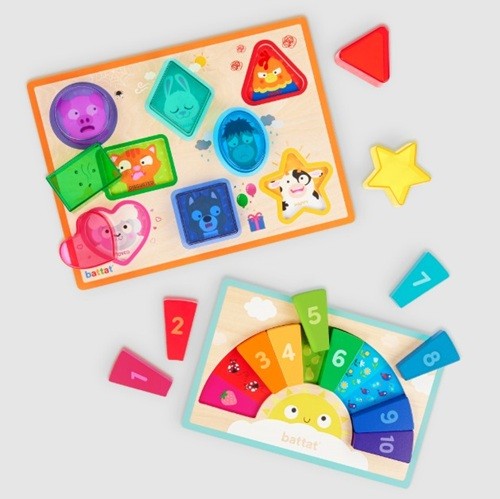 Battat Puzzle Pals Duo de copains casse-tête