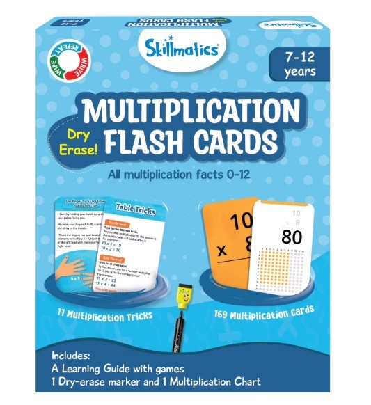 Skillmatics Multiplication Flash Cards - Cartes mémoires de multiplication