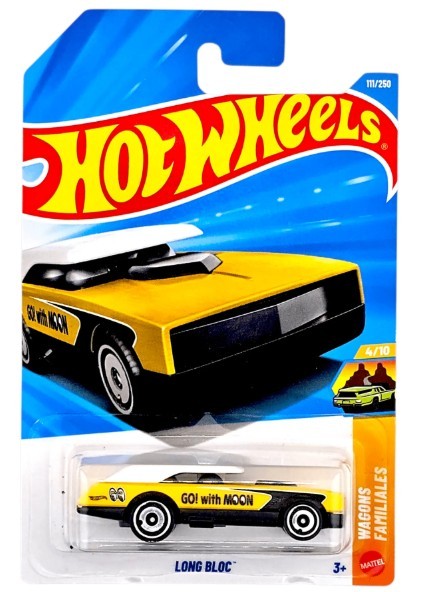 Hot Wheels Long Bloc Car - Voiture (Yellow/Jaune)