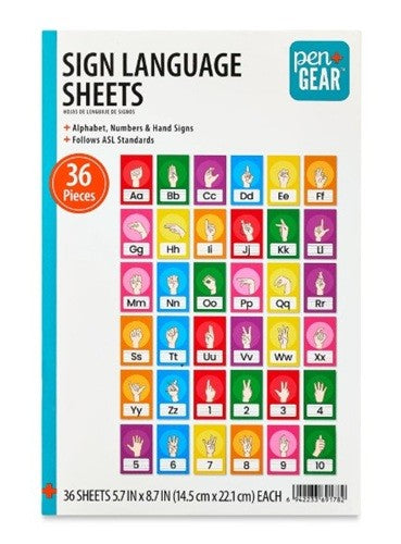 Sign Language Sheets - Fiche de langue des signes