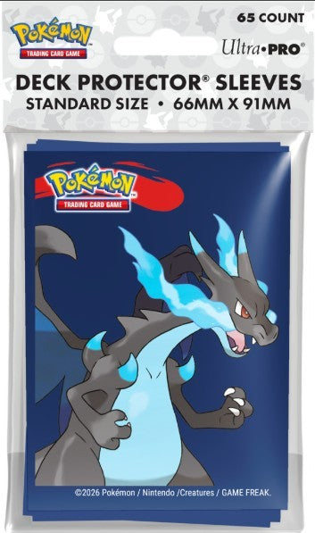 Pokemon Card Sleeves Mega Charizard X - Protège-cartes