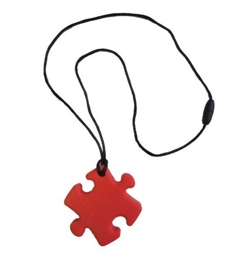 Chewy Pendant Puzzle Piece (Red) - Pendentif à mâcher pièce de puzzle (Rouge)