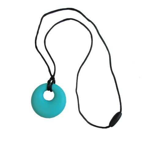 Chewy Pendant Circle (Turquoise) - Pendentif à mâcher cercle