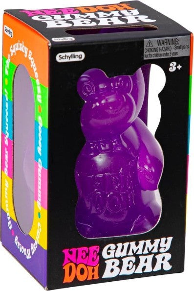 Nee Doh Gummy Bear Purple - Ours en gélatine violet