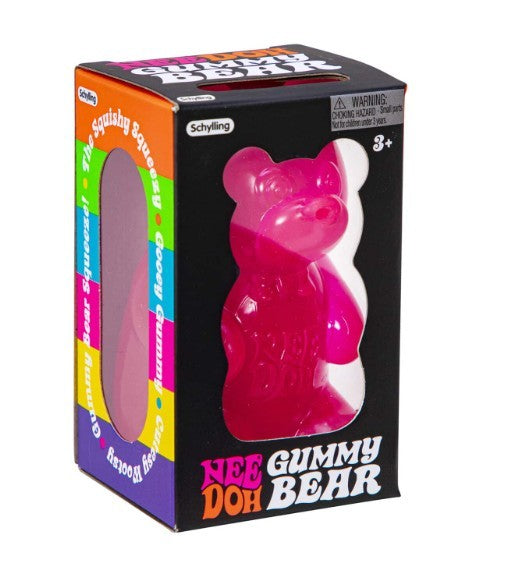 Nee Doh Gummy Bear Pink - Ours en gélatine rose