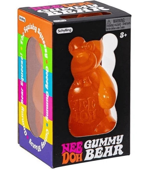 Nee Doh Gummy Bear Orange - Ours en gélatine à l'orange