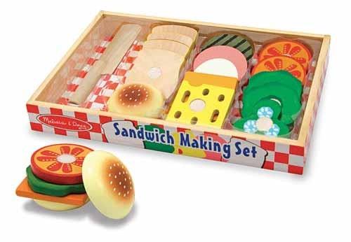 Melissa & Doug Wooden Sandwich Making Set