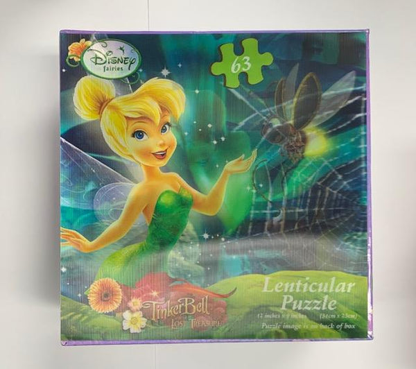 Disney Tinkerbell Lost Treasure Lenticular Puzzle with Firefly