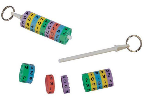 Alphabet Wheel Puzzle Keychain