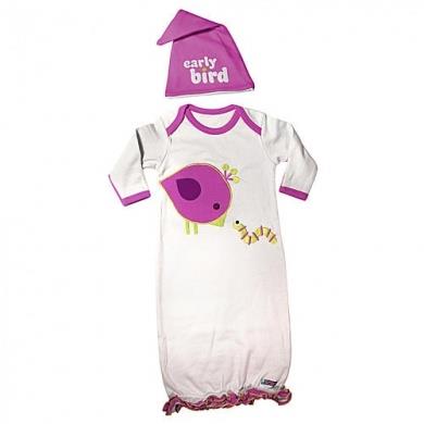 SOZO Early Bird Nite Cap & Gown Set / Ensemble toque et robe pour la soirée Oiseau Matinal