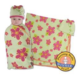 SOZO Posies Swaddle & Cap Set