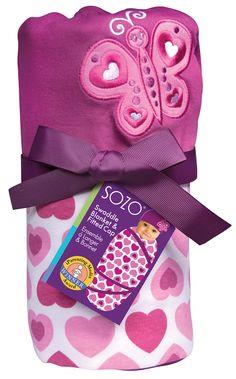 SOZO Butterfly Swaddle & Cap Set