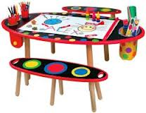 Alex Super Art Table With Paper (Montreal, In-Store or Pickup ONLY) (Floor Model)