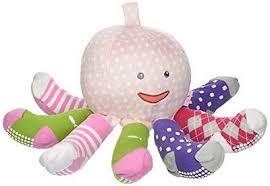 Baby Aspen Mrs.Sock Plush Octopus Pink / Peluche Pieuvre Rose