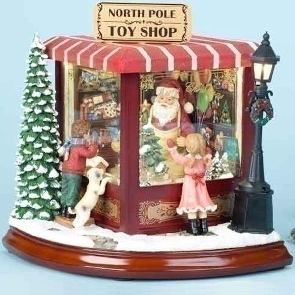 Santa Claus North Pole Toy Shop Figurine