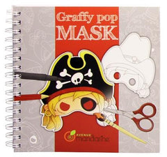 Avenue Mandarine Masks Coloring Book - Boys / Livre de coloriage de masques - Garçons