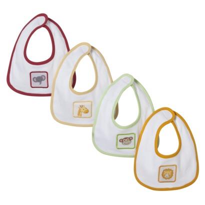 Baby Aspen Animal Crackers Bibs