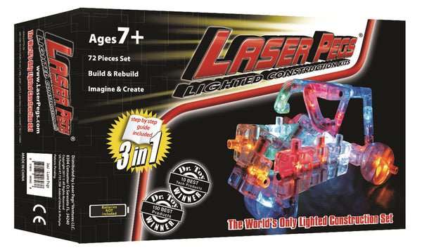 Laser Pegs Lighted Construction Kit 3 in 1