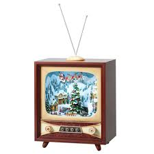 Roman Xmas 13" TV With Skaters