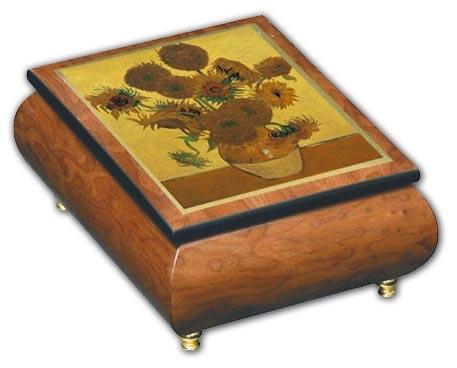 Ercolano Music Box Sunflowers
