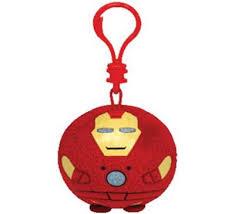 TY Beanie Ballz Marvel - Iron Man Clip (XSmall) / (Très petit)
