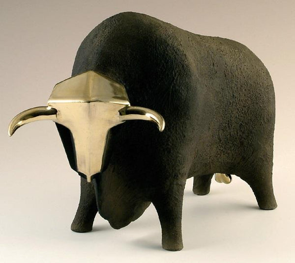 Pauline Pelletier Bull Figurine