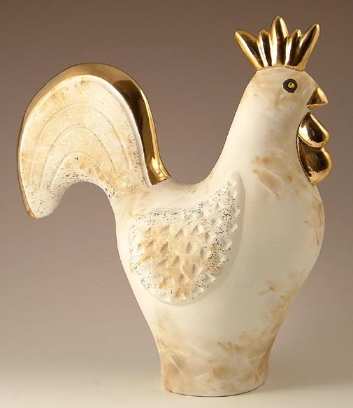 Pauline Pelletier Rooster Figurine