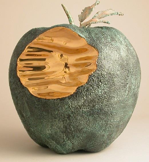 Pauline Pelletier Green Apple Figurine