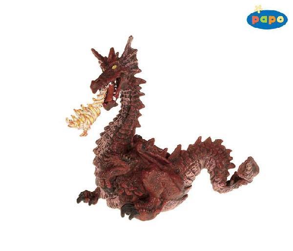 Papo Figurine Dragon with Flames (Red)