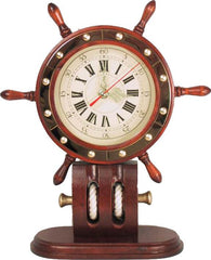 Boat Wheel Anchor Clock / Horloge d'ancre de roue de bateau